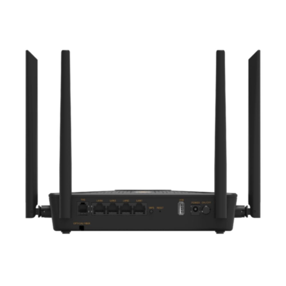 ONT GPON Shoreline SH-3000WF AX3000 Wi-Fi 6 Dual Band Gigabit VoIP, Preto