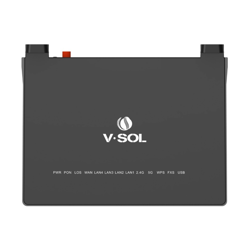 ONT XPON VSOL, HG3232AX30-H, Wi-Fi 6, AX3000, EasyMesh, Gigabit, Dual Band, Preta