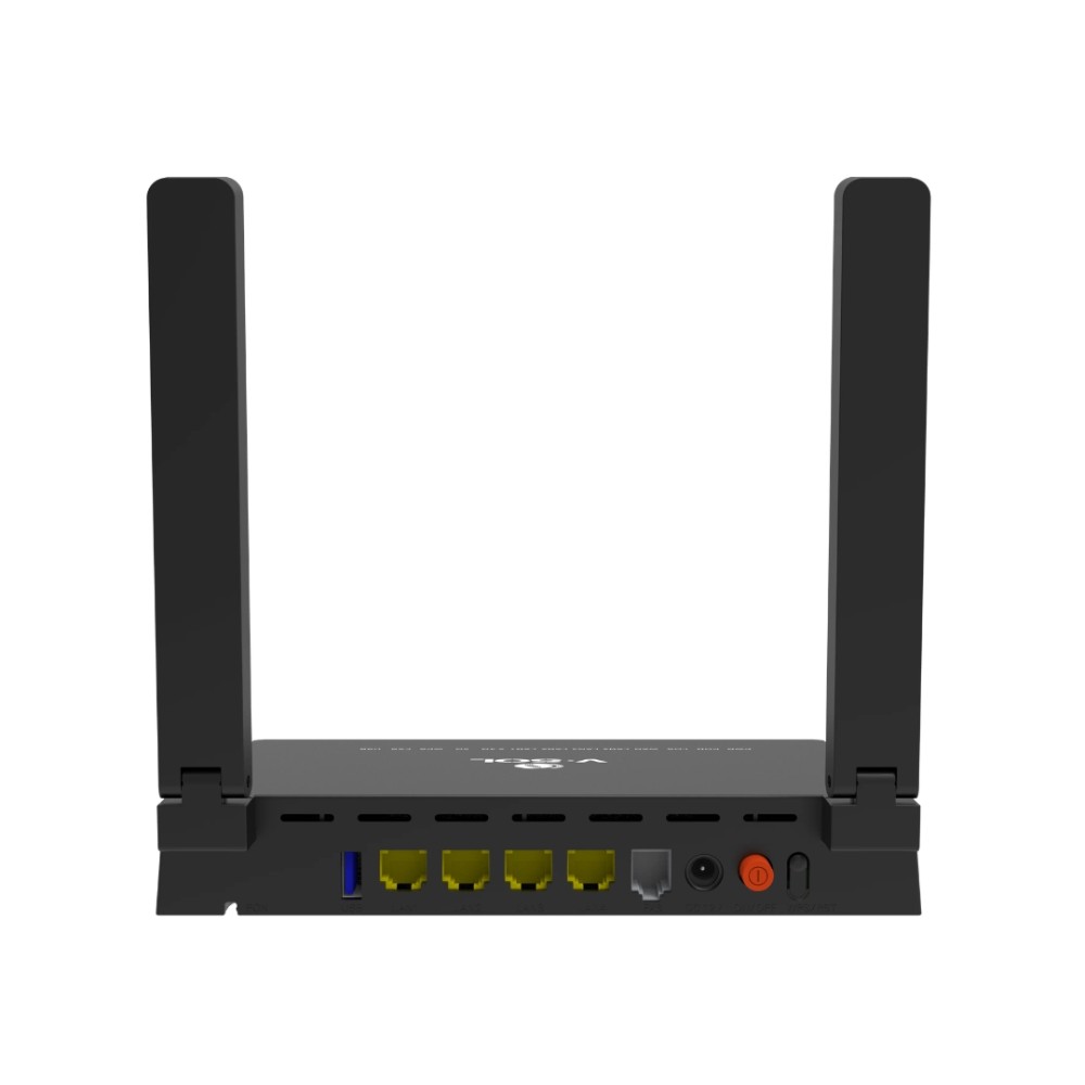 ONT XPON VSOL, HG3232AX30-H, Wi-Fi 6, AX3000, EasyMesh, Gigabit, Dual Band, Preta