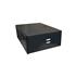 OPENBOX Mini Rack Max Eletron 4040, 19 Pol, 3u X 350mm, Acrílico, Com 2 Chaves, Preto
