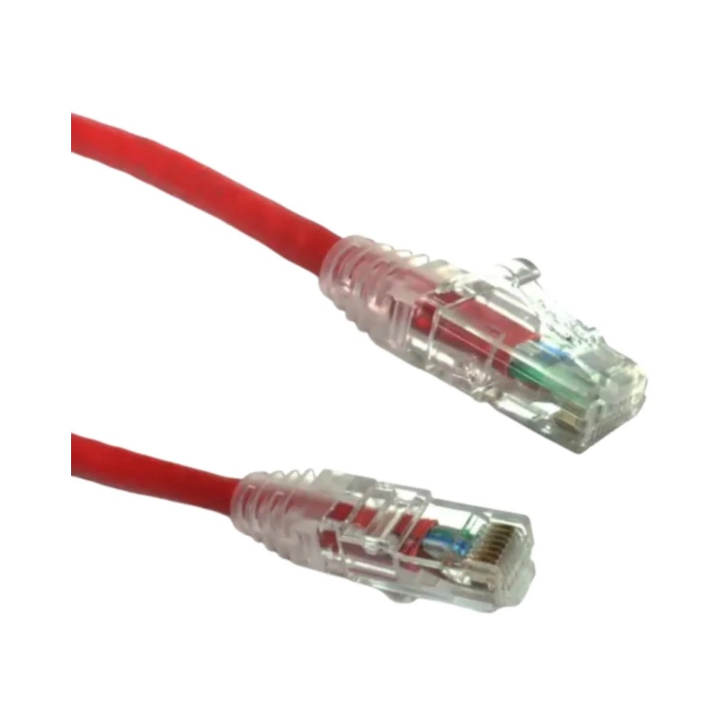 Cabo de Rede Prysmian Patch Cord CAT6, U/UTP, LSZH, 24 AWG, RJ45, 2,5 Metros, Vermelho, 10718539