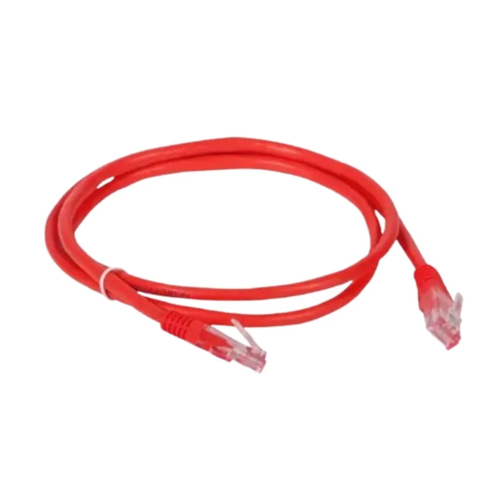 Cabo de Rede Prysmian Patch Cord CAT6, U/UTP, LSZH, 24 AWG, RJ45, 5 Metros, Vermelho, 10718540