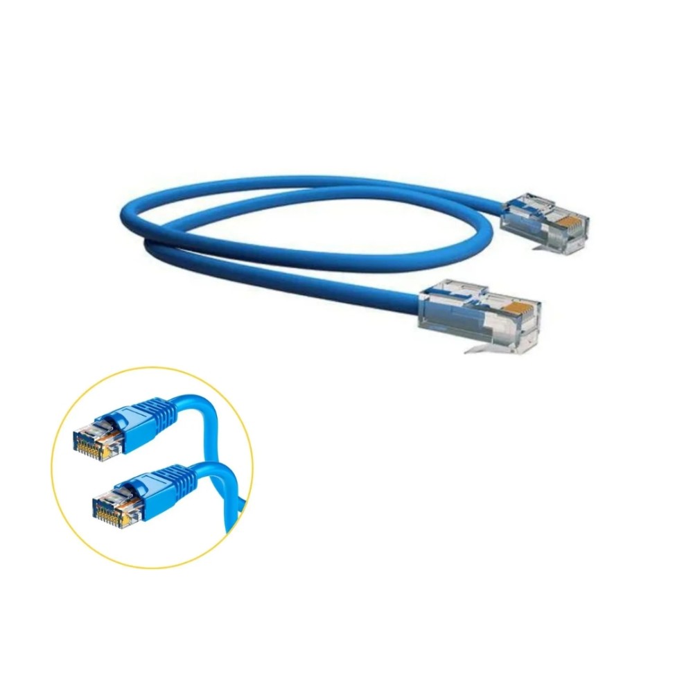 Cabo Patch Cord, SohoPlus, CAT6, U/UTP, RJ45, 5m, Azul Claro