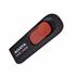 Pen Drive Adata 64 GB, AC008, USB 2.0, Preto e Vermelho – AC008-64G-RKD