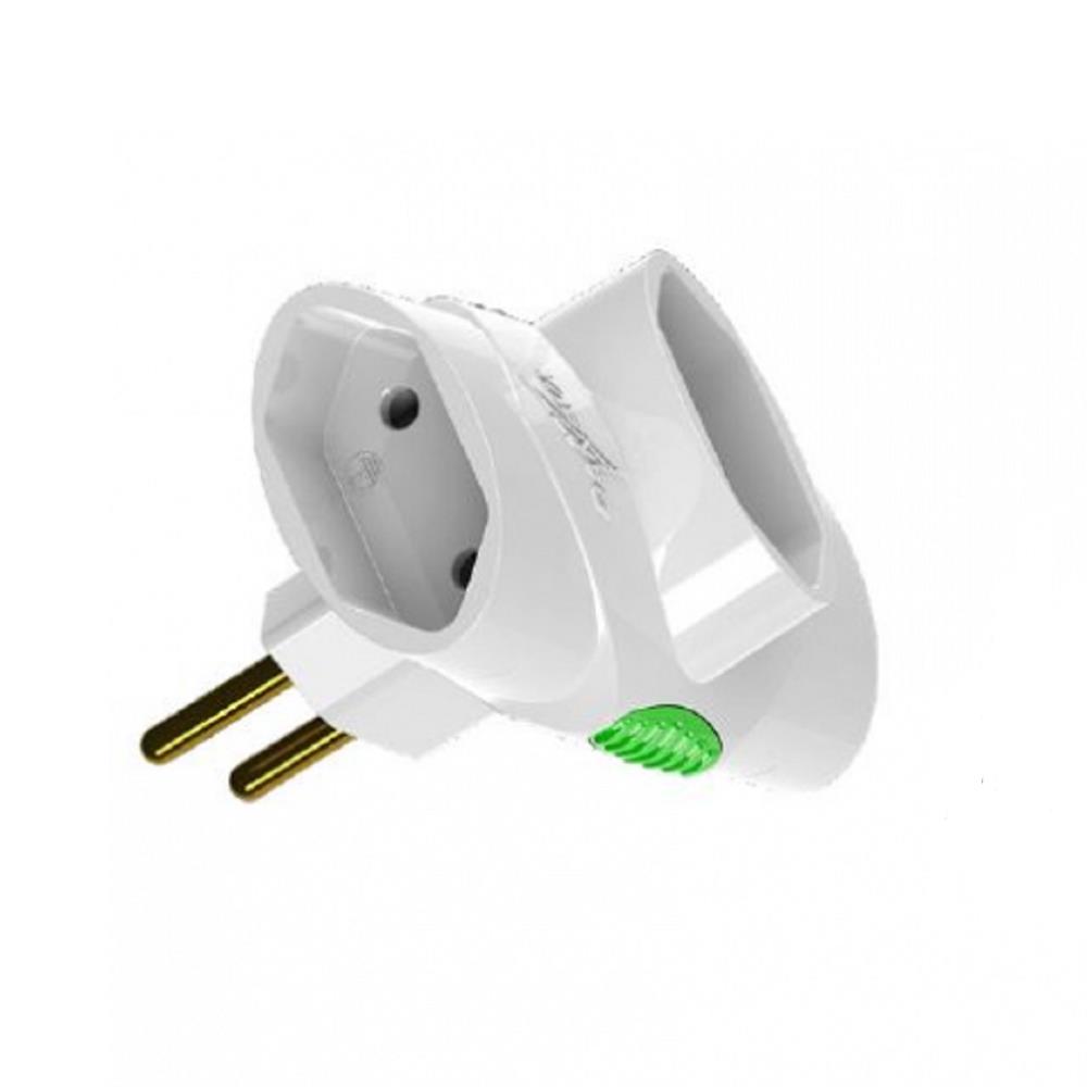 Plug Adaptador 3 Saídas 2P+T 10 250V Branco Daneva