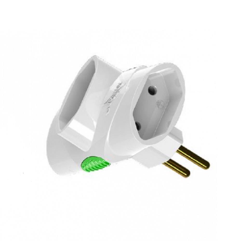 Plug Adaptador 3 Saídas 2P+T 10 250V Branco Daneva