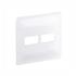 Placa 1+1 Posto Horizontal 4×4&#34; Legrand, Zeffia, Branca