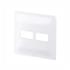 Placa 1+1 Posto Horizontal 4×4&#34; Legrand, Zeffia, Branca