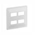Placa 2+2 Postos Separados 4×4 Legrand, Pial Plus+, Branca