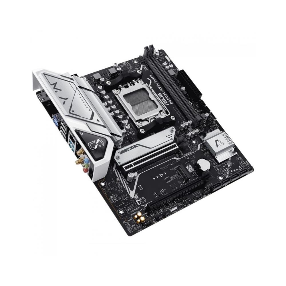 Placa Mãe Asus B650M-AYW WIFI, Chipset B650, AMD AM5, mATX, DDR5