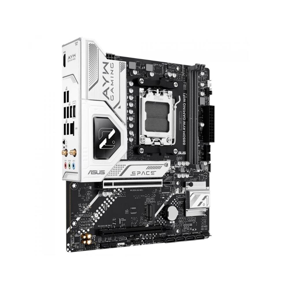 Placa-mãe Asus B850M AYW Gaming WiFi, Chipset B850, AMD AM5, mATX, DDR5