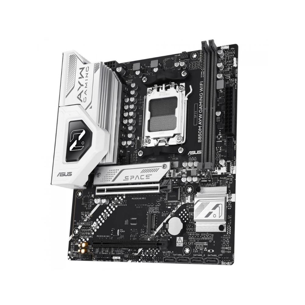 Placa-mãe Asus B850M AYW Gaming WiFi, Chipset B850, AMD AM5, mATX, DDR5