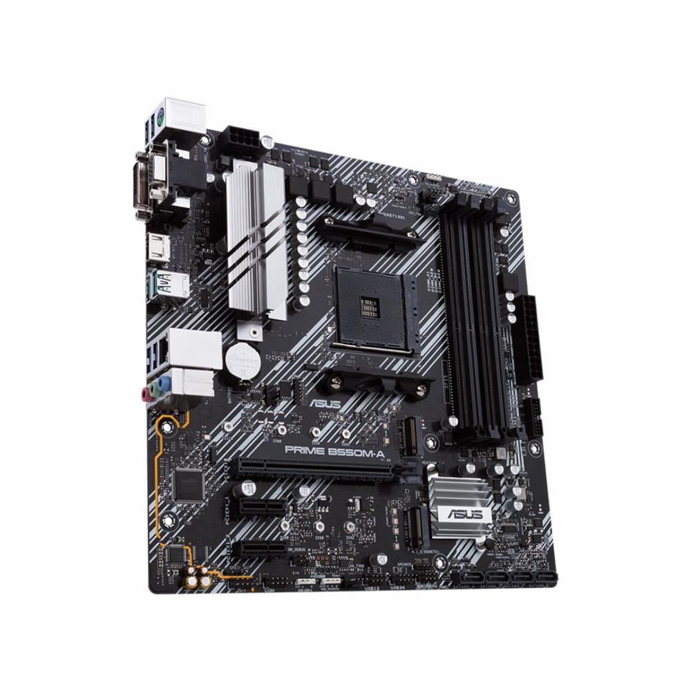 Placa-Mãe Asus Prime B550m-A, AM4, DDR4, VGA, DVI-D, HDMI, M.2, USB3.2