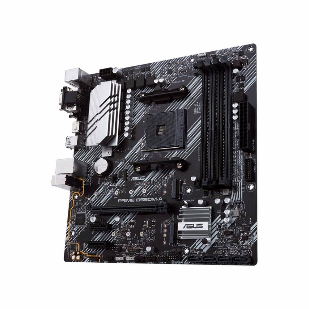 Placa-Mãe Asus Prime B550m-A, AM4, DDR4, VGA, DVI-D, HDMI, M.2, USB3.2