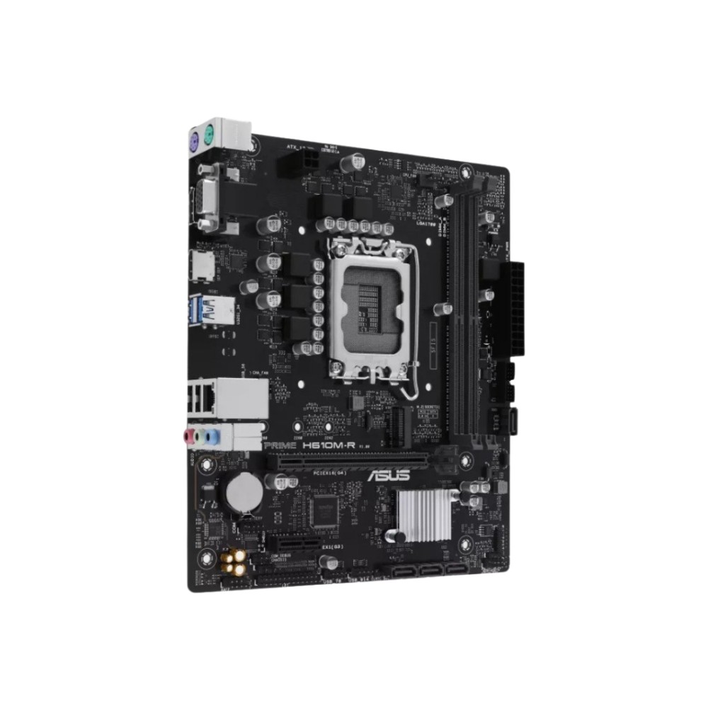 Placa-mãe ASUS Prime H610M-R, Socket LGA1700, Chipset Intel H610, mATX, DDR4, Preto