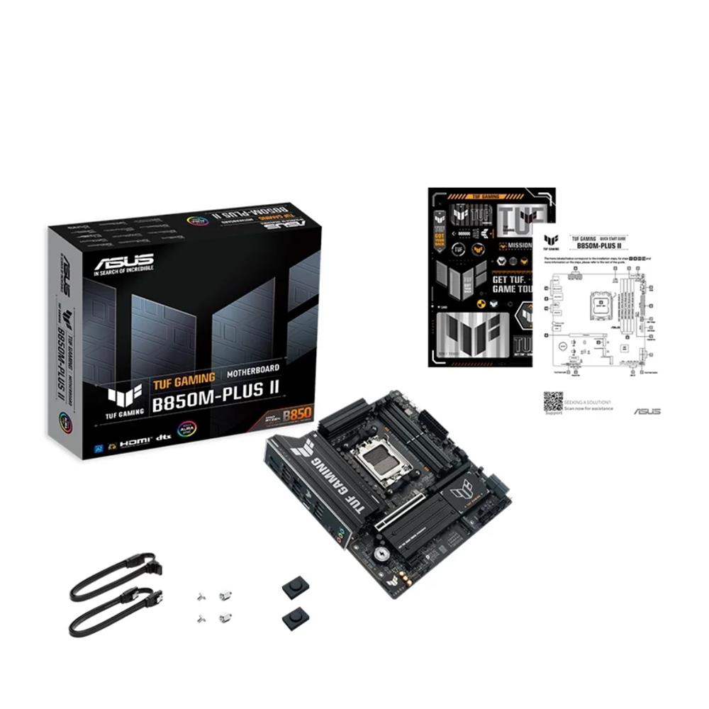 Placa Mãe ASUS TUF B850M-PLUS WIFI, AMD AM5 , m-ATX, DDR5, Wi-fi 6e, Preto
