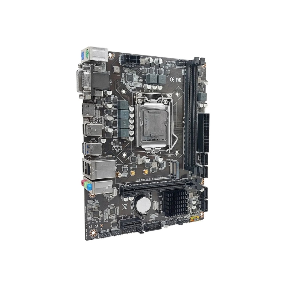 Placa-Mãe YON, Intel LGA1200, DDR4, Micro ATX, M.2 NVMe, Gigabit LAN, Preto, H510G587