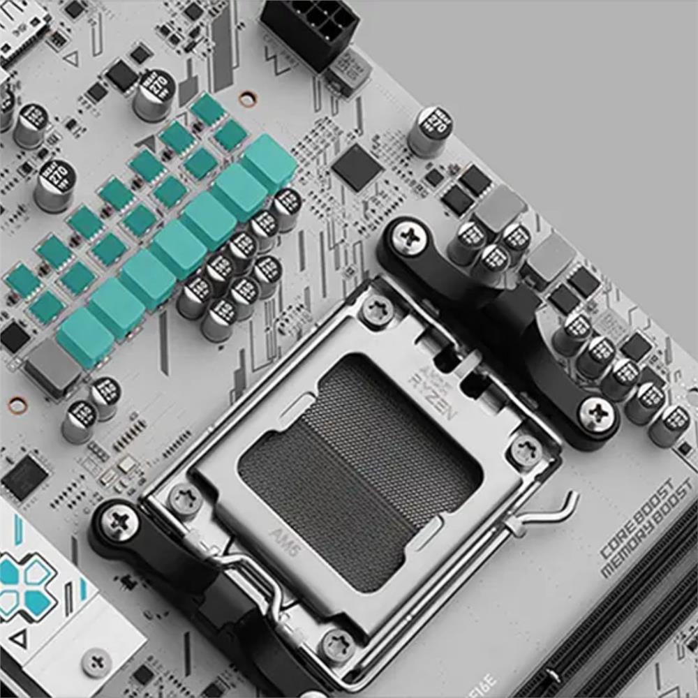 Placa-mãe MSI B840M Gaming WiFi 6E, mATX, AM5, DDR5 128GB, Chipset B840, 2× M.2 PCIe 4.0, HDMI + DP, LAN 2.5G, Branco