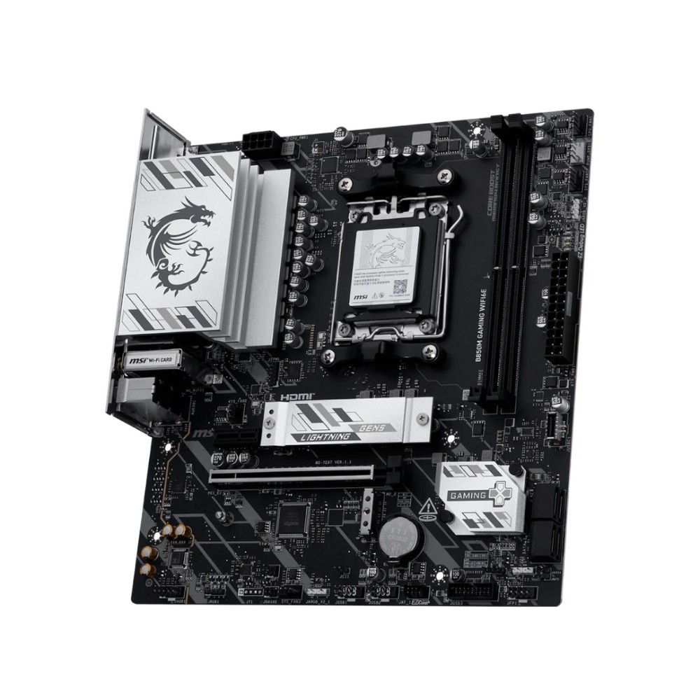 Placa-Mãe MSI B850M Gaming WiFi6E, AMD AM5, Micro ATX, DDR5, PCIe 4.0, M.2, Wi-Fi 6E
