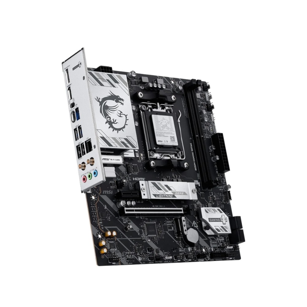 Placa-Mãe MSI B850M Gaming WiFi6E, AMD AM5, Micro ATX, DDR5, PCIe 4.0, M.2, Wi-Fi 6E