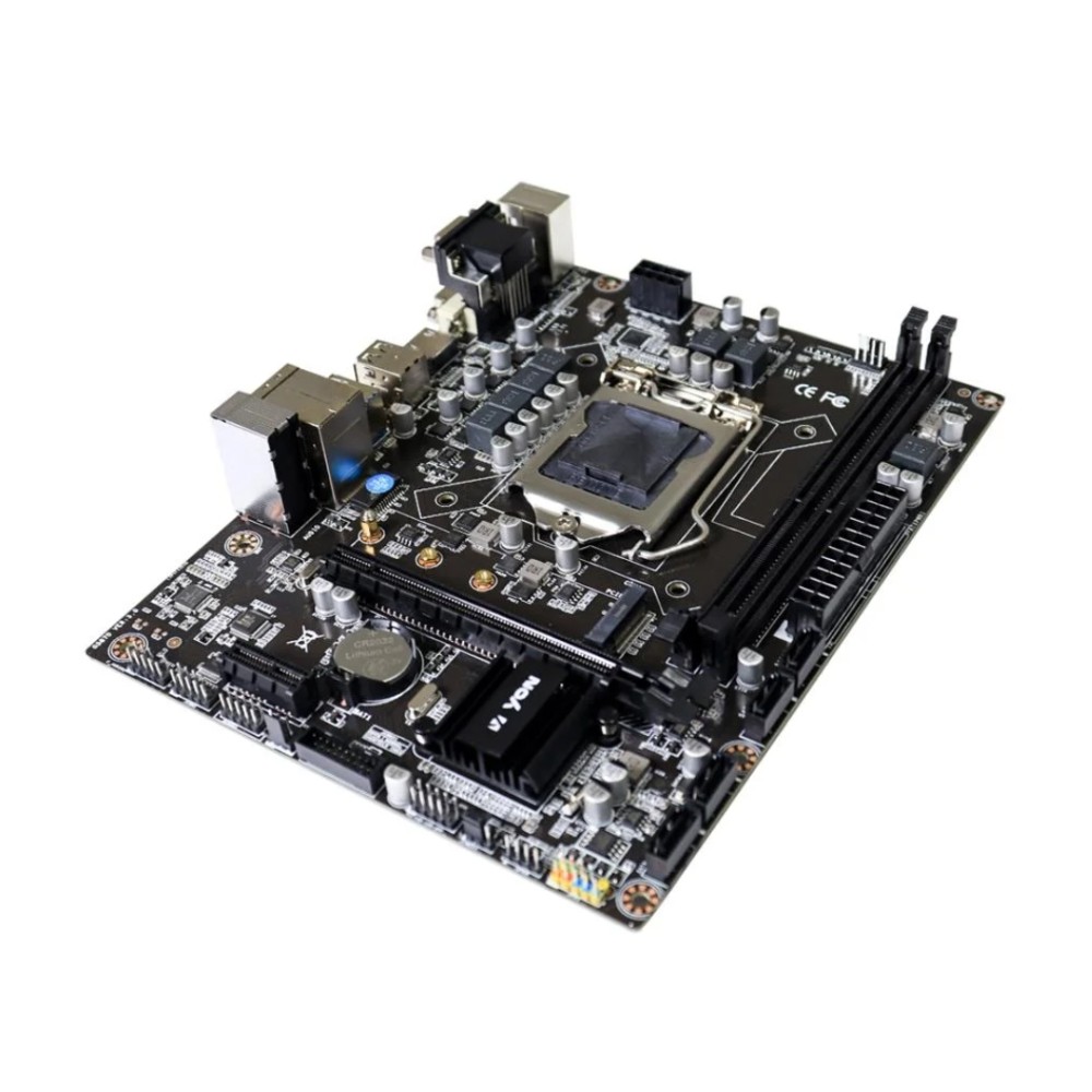 Placa-Mãe YON, Intel LGA1200, DDR4, Micro ATX, M.2 NVMe, Gigabit LAN, Preto, H510G587