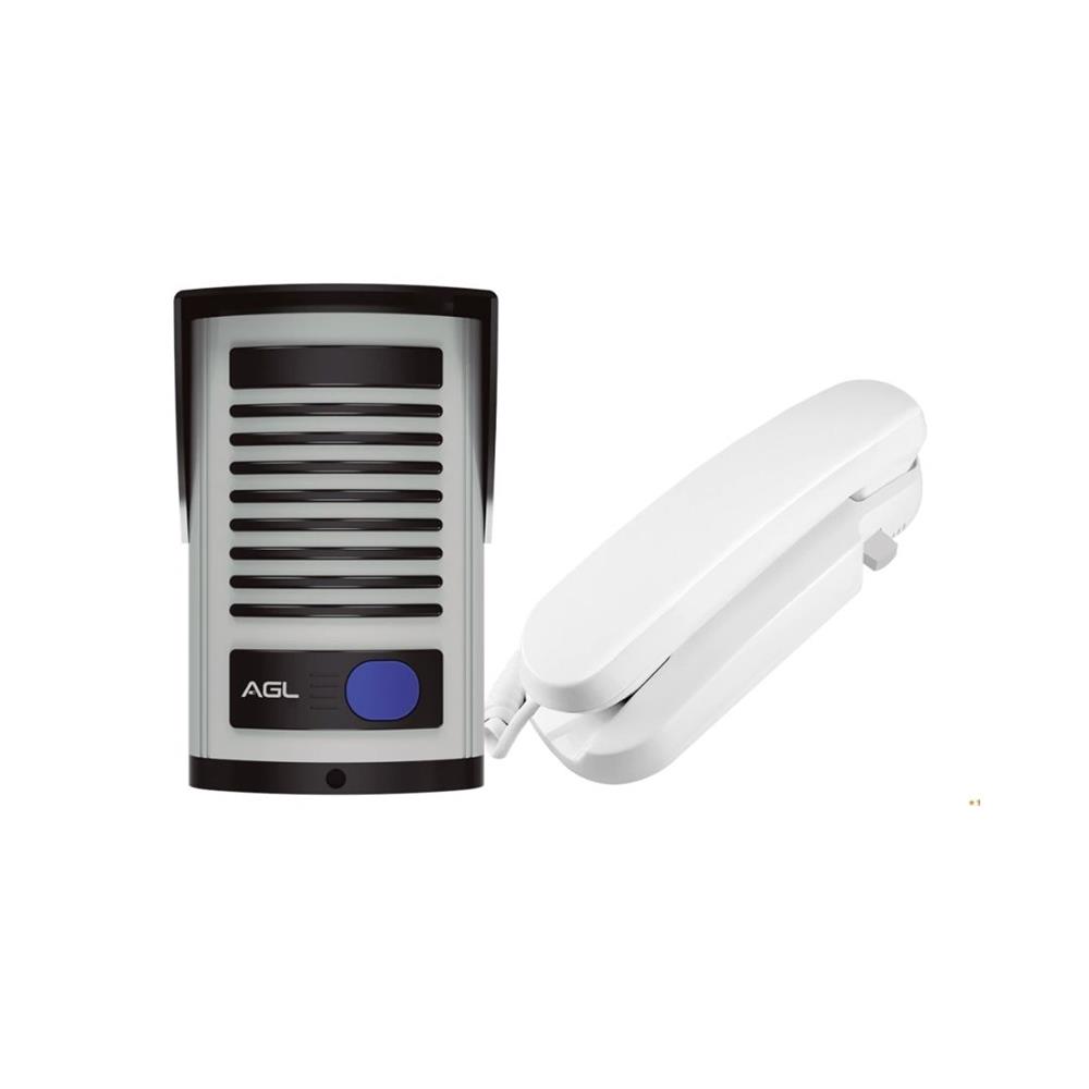 Porteiro Eletrônico AGL P-20 ABS, Comunicação de Porta, Cinza