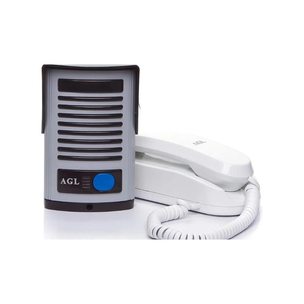 Porteiro Eletrônico AGL P-20 ABS, Comunicação de Porta, Cinza