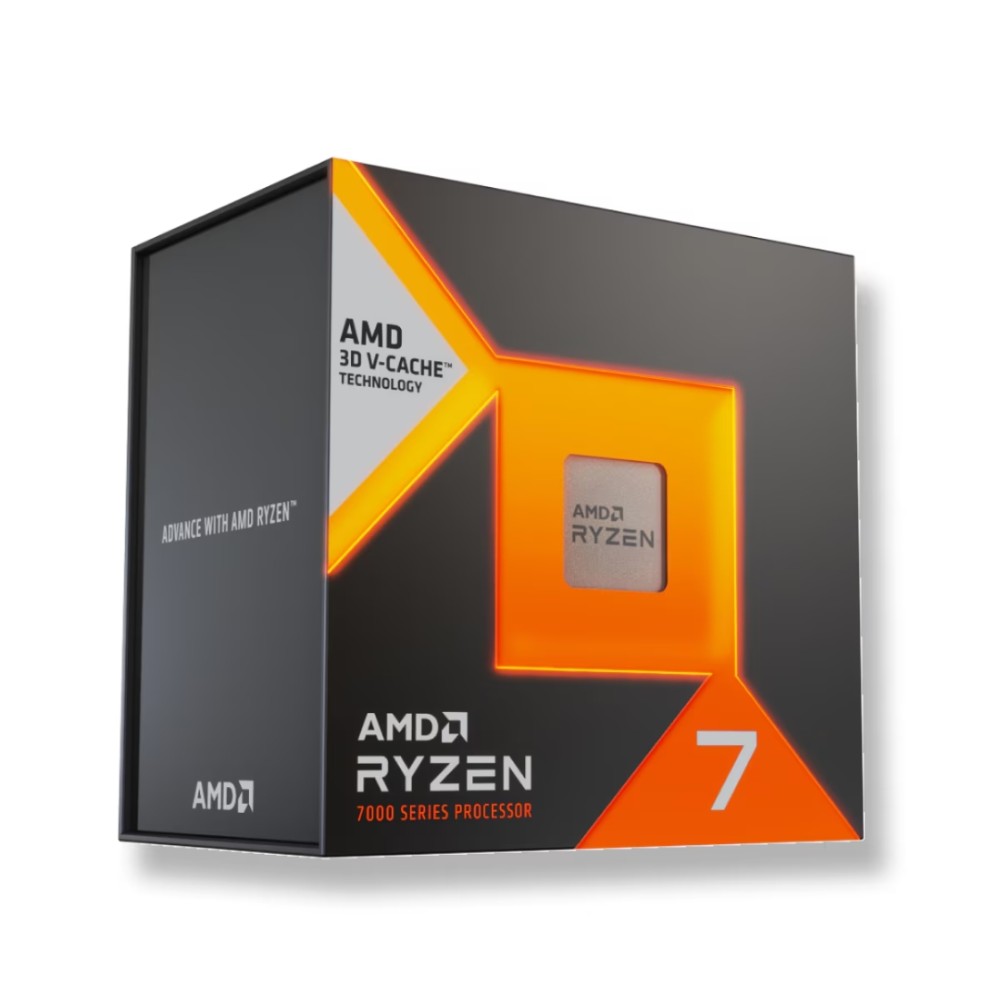 Processador AMD Ryzen 7 7700X3D, 8 Núcleos, 16 Threads, 4,0 GHz, Até 4,5 GHz, Cache 96 MB, Socket AM5
