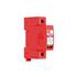Protetor de Surto DPS Classe II 1P 20kA 275V, Clamper 16235 Plug-In Front V, Vermelho