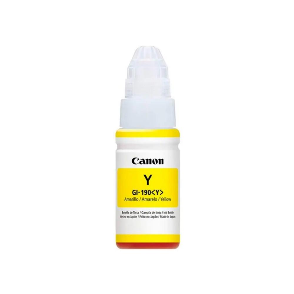 Refil de Tinta Canon GI-190 Amarelo, 70ml, 0670C001AC