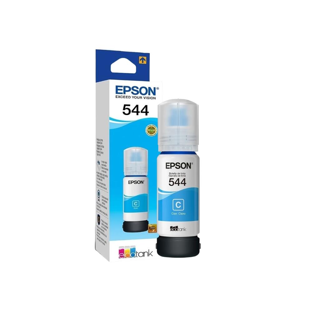 Refil de Tinta Epson T544 Ciano, 65ml, T544222