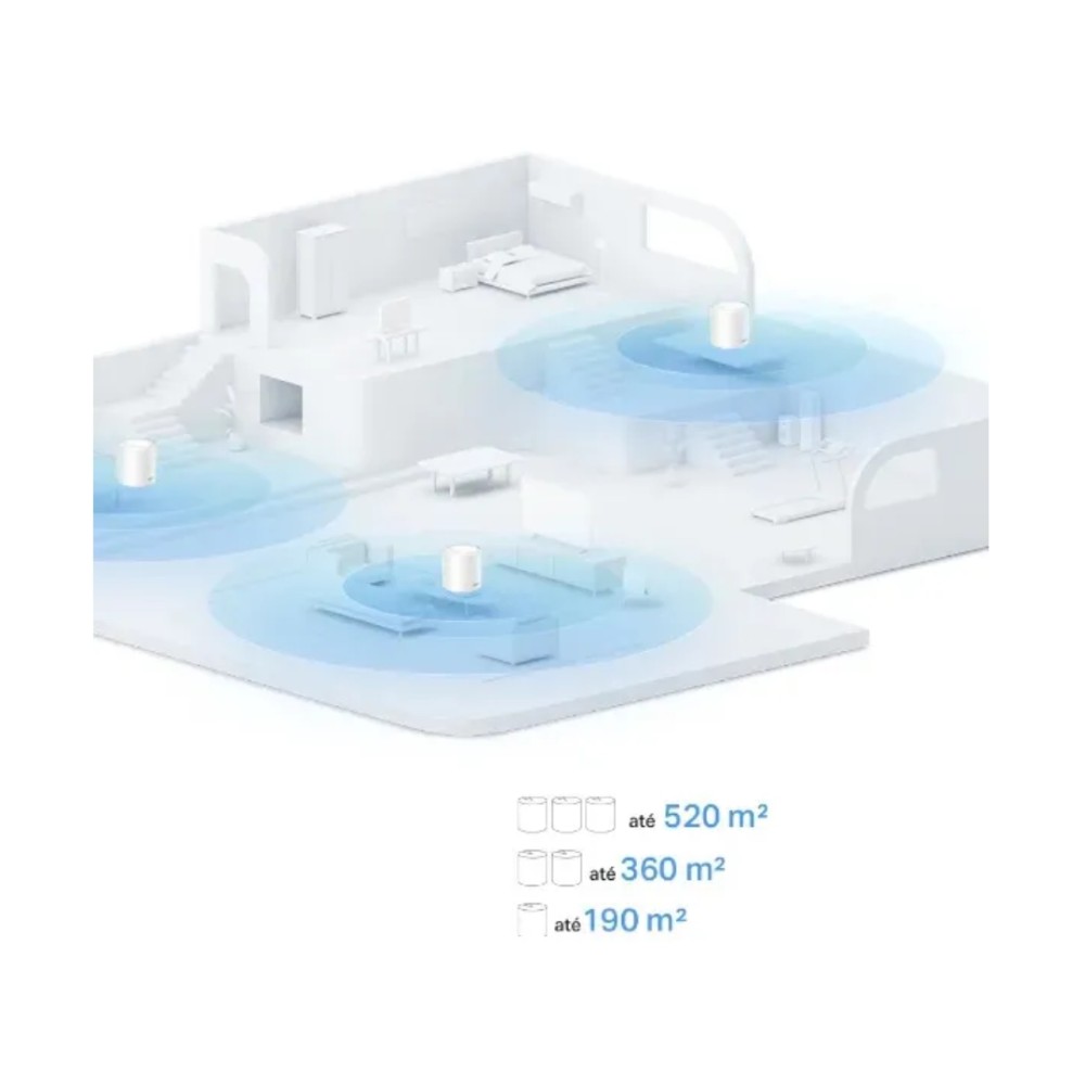 Roteador TP-Link DECO X10 AX1500, Dual Band, 2,4/5GHz, DECO X10 PPB, Branco