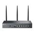 Roteador TP-LINK Omada ER706W, VPN, 5 Portas, Dual band, AX3000, USB 3.0, Gigabit, Preto