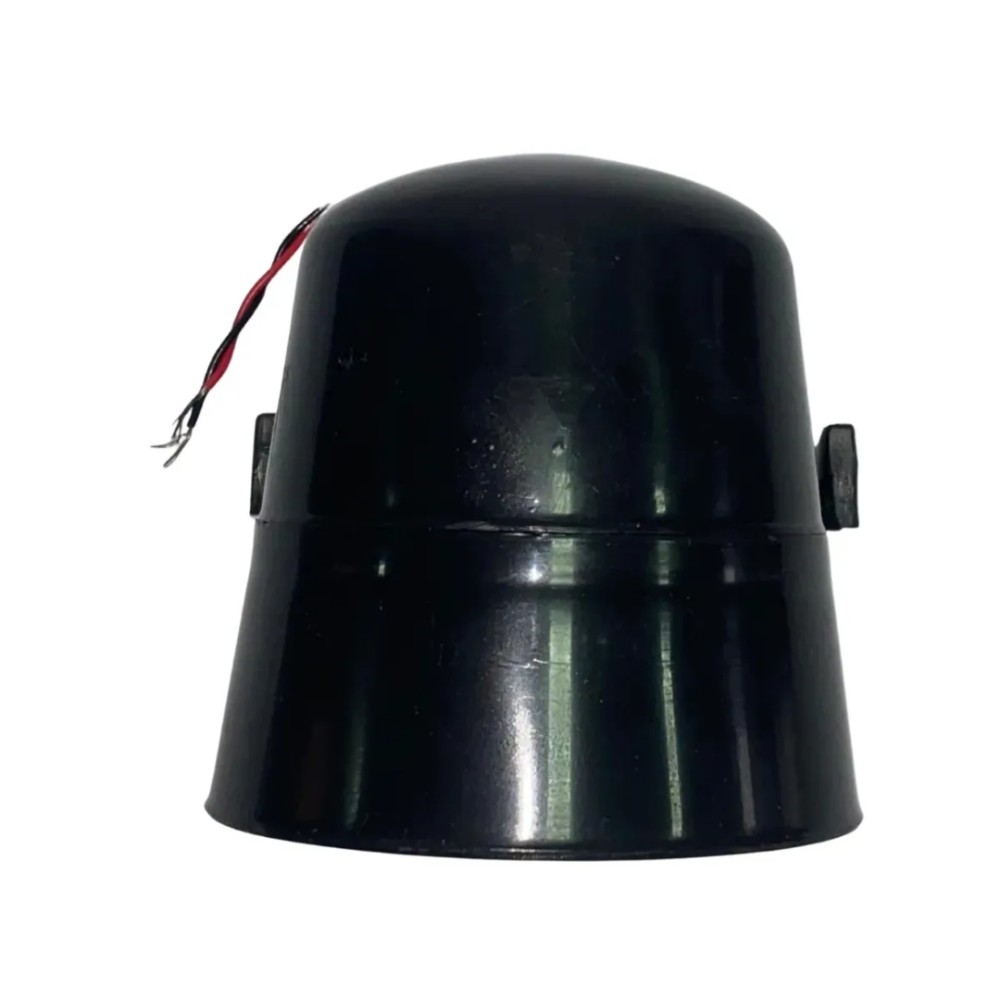 Sirene Piezoelétrica, Garen, 12V, Preta, para Alarme Residencial, A00670