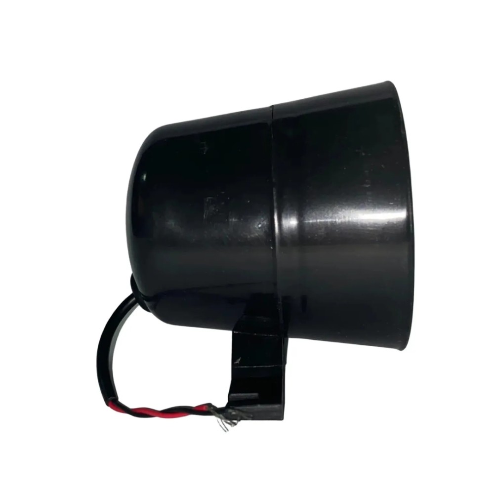 Sirene Piezoelétrica, Garen, 12V, Preta, para Alarme Residencial, A00670