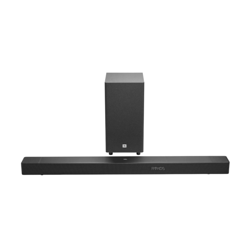 Soundbar JBL Cinema SB595, 3.1.2 Canais, Dolby Atmos, Subwoofer Sem Fio, Bluetooth 5.4, HDMI eARC, 220 W RMS