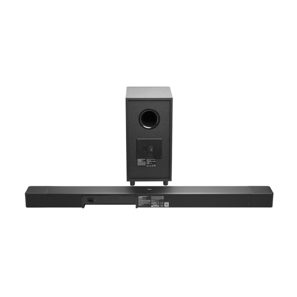 Soundbar JBL Cinema SB595, 3.1.2 Canais, Dolby Atmos, Subwoofer Sem Fio, Bluetooth 5.4, HDMI eARC, 220 W RMS