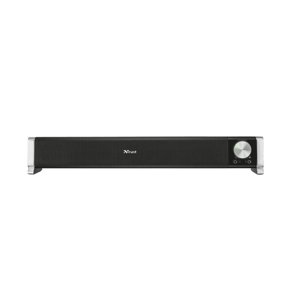 Soundbar Trust Asto, 6W RMS, 3.5mm, USB, Controle de Volume, Preto