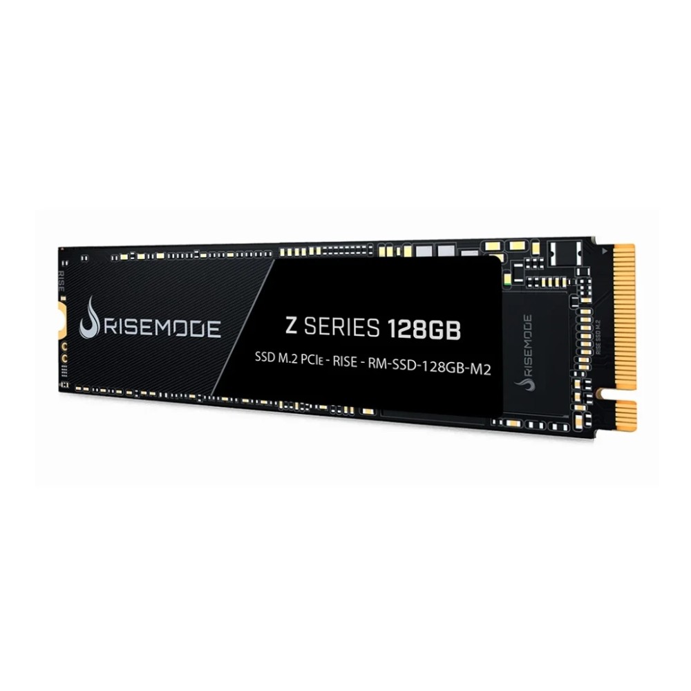 SSD M.2 NVMe Rise Mode Z Series, 128GB, PCIe 3.0 x4, Leitura 1800MB/s, Gravação 800MB/s