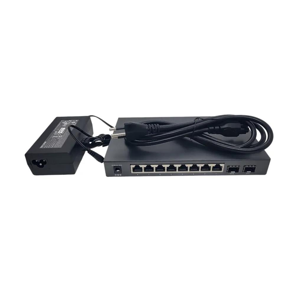 Switch TP-Link TL-SG2210P, 10 Portas Gigabit, 8 Portas PoE+ 802.3af/at, 2 Slots SFP, Preto