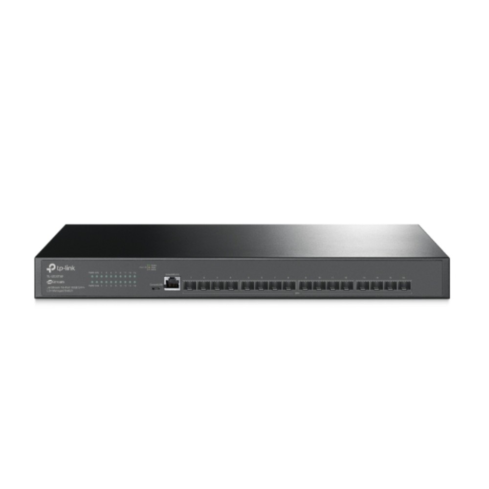 Switch Gerenciável TP-Link SX3016F, 16 Portas 10GE SFP+, L2+, 320Gbps, Roteamento Estático, Preto