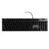 Teclado Mecânico Gamer Galax Stealth STL-03, LED Rainbow, Switch Blue, com Apoio de Pulso, USB, Preto