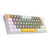 Teclado Mecânico Gamer Redragon Fizz 60%, RGB, Switch Brown, ABNT2, USB, Cinza e Branco