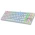 Teclado Mecânico Gamer Redragon Kumara Lunar TKL, RGB, Switch Blue, ABNT2, USB, Branco