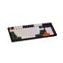Teclado Mecânico Gamer New Hero Arkana, Rainbow, Switch Blue, ABNT, USB, Branco e Cinza