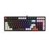 Teclado Mecânico Gamer New Hero Arkana, Rainbow, Switch Blue, ABNT, USB, Preto e Cinza