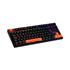 Teclado Mecânico Gamer New Hero Commander TKL, Rainbow, Switch Blue, ABNT, USB, Preto e Laranja
