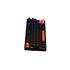Teclado Mecânico Gamer New Hero Commander TKL, Rainbow, Switch Blue, ABNT, USB, Preto e Laranja