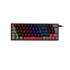 Teclado Mecânico Gamer New Hero Titan Mini 60%, Rainbow, Switch Blue, ABNT2, USB, Preto e Cinza