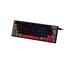 Teclado Mecânico Gamer New Hero Titan Mini 60%, Rainbow, Switch Blue, ABNT2, USB, Preto e Cinza